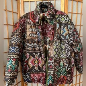 FARM RIO Tropical Rauti Reversible Puffer Jacket | Size S
